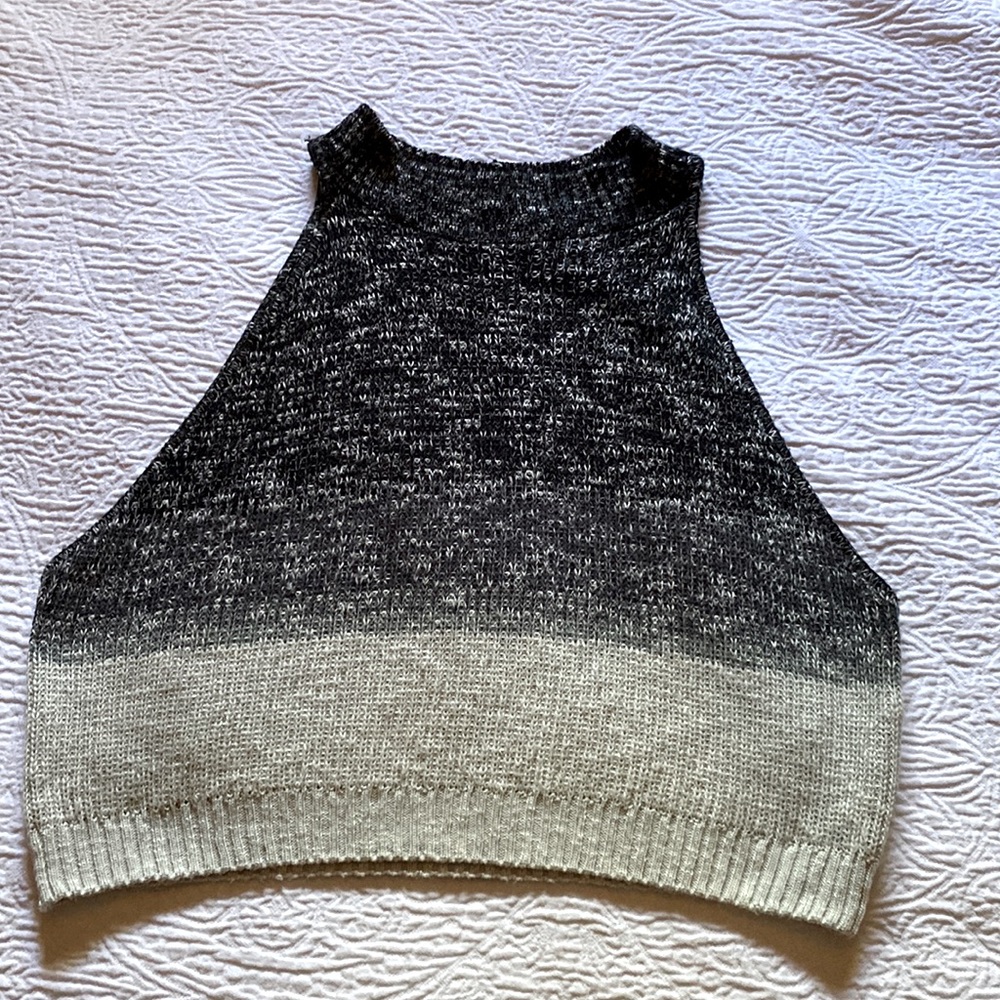 Knitted Tank gray and black size XXL